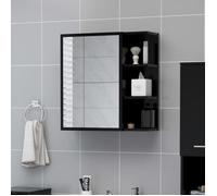 Armoire Miroir de Salle de Bain avec étagère Bois d'ingénierie chambre vidaXL vi