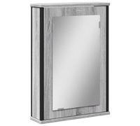vidaXL Armoire à Miroir de Salle de Bain Sonoma Gris Bois d’ingénierie