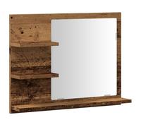 vidaXL Armoire à miroir de salle de bain vieux bois bois d'ingénierie Marron