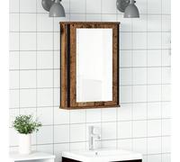 Vidaxl Armoire À Miroir De Salle De Bain Vieux Bois Bois D'ingénierie