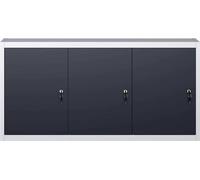 vidaXL Armoire à outils murale design industriel métal gris et noir