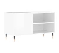 vidaXL Armoire à panneaux blanc brillant 85x38x48 cm Bois composite