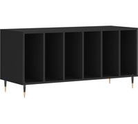 vidaXL Armoire à panneaux noir 100x38x48 cm Bois composite