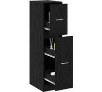 vidaXL Armoire à pharmacie Chêne noir 30 x 41 x 118 cm Bois composite