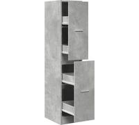 vidaXL Armoire à pharmacie gris béton 30x41x144,5 cm Bois composite