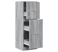 vidaXL Armoire à pharmacie Gris Sonoma 40x41x118 cm Bois composite
