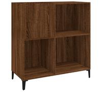 vidaXL Armoire à plateaux brune imitation chêne 84,5x38x89 cm Matériau dérivé du bois