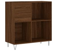 vidaXL Armoire à plateaux brune imitation chêne 84,5x38x89 cm Matériau dérivé du bois