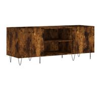 vidaXL Armoire à plateaux chêne fumé 121x38x48 cm Bois composite