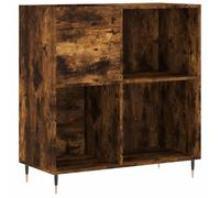 vidaXL Armoire à plateaux chêne fumé 84,5x38x89 cm Bois composite