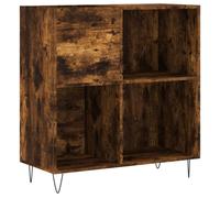 vidaXL Armoire à plateaux chêne fumé 84,5x38x89 cm Bois composite