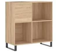 vidaXL Armoire à plateaux Chêne Sonoma 84,5x38x89 cm Matériau dérivé du bois