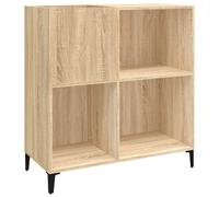 vidaXL Armoire à plateaux Chêne Sonoma 84,5x38x89 cm Matériau dérivé du bois