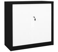 Vidaxl Armoire À Portes Coulissantes Noir 90x40x90 Cm Acier Multicolore