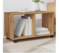 vidaXL Armoire à roulettes Chêne artisanal Bois d'ingénierie Marron