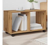 vidaXL Armoire à roulettes Chêne artisanal Bois d'ingénierie Marron