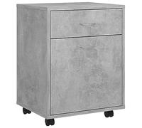 vidaXL Rolkast 45x38x54 cm bewerkt hout betongrijs808444 Gris G