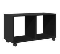 vidaXL Armoire à roulettes 853138 72 x 33 x 42,5 cm Noir Bois d'ingénierie