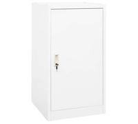 Vidaxl Armoire À Selles Blanc 53x53x105 Cm Acier Blanc