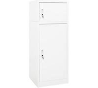 vidaXL Armoire à selles 339599 Blanc 53x53x140 cm Acier