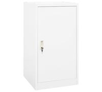 vidaXL Armoire à Selles Casier à Selles Armoire à Harnais Meuble de Rangement pour Equipement de Sport d'Équitation Blanc 53x53x105 cm Acier
