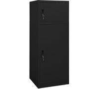 vidaXL Armoire à selles 339601 – Noir, 53x53x140 cm, acier