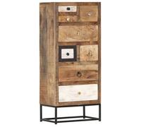vidaXL Armoire à tiroirs 286508 – Bois de récupération massif, 45 x 30 x 105 cm