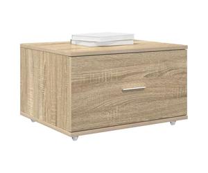 vidaXL Armoire à tiroirs 55 x 45 x 31 cm Chêne Sonoma | Pas mal d'espace pour garder vos affaires en ordre, Super easy à déplacer grâce aux roues, Dans l'air du temps,