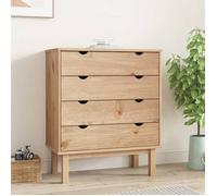 vidaXL Armoire à tiroirs 76,5x39,5x90 cm Bois de pin massif 348582