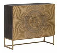 vidaXL Armoire à tiroirs avec tiroir Laiton 75 x 30 x 65 cm, Salon, Idées de Design de Meubles durables pour des espaces Modernes, Fonctionnalité améliorée, Style Confortable pour Votre Maison