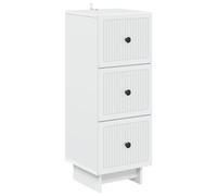 vidaXL Armoire à tiroirs Blanc 33 x 34,5 x 90 cm Bois d'ingénierie