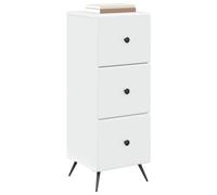 vidaXL Armoire à tiroirs Blanc 33 x 34,5 x 90 cm Bois d'ingénierie
