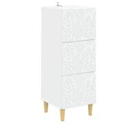 vidaXL Armoire à tiroirs Blanc 33 x 34,5 x 90 cm Bois d'ingénierie
