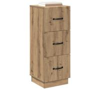 vidaXL Armoire à tiroirs Chêne artisanal 33 x 34,5 x 87 cm