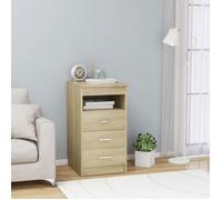 vidaXL Armoire à tiroirs Chêne sonoma 40x50x76 cm Bois d'ingénierie 801808