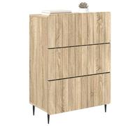 vidaXL Armoire à tiroirs Chêne Sonoma 66 x 34,5 x 92 cm, Cabinet Moderne pour Salon, Solution de Rangement rectangulaire, tiroirs spacieux, Design Minimalist, organisateurs malins