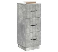 vidaXL Armoire à tiroirs Gris béton 33 x 34,5 x 87 cm, Meuble de Salon, Armoire Vintage rectangulaire avec tiroir spacieux, Organiseur Moderne Vertical pour chez toi