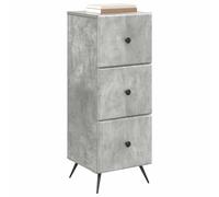 vidaXL Armoire à tiroirs Gris béton 33 x 34,5 x 90 cm, Salon, systèmes de Rangement rectangulaires, armoires Modernes, Solutions personnalisées, casiers Pratiques, urbains