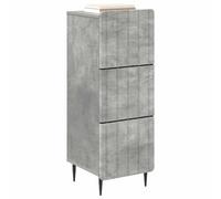 vidaXL Armoire à tiroirs Gris béton 33 x 34,5 x 92 cm, Salle de séjour, Unité de Rangement Moderne, Meuble à tiroirs rectangulaire, Organisateur Multi-Usage, Coffre élégant, Mobilier Fonctionnel