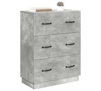 vidaXL Armoire à tiroirs Gris béton 66 x 34,5 x 87 cm, Unité de Rangement Moderne pour Le Salon, Grande étagère rectangulaire, Cabinet Polyvalent pour optimiser l'espace
