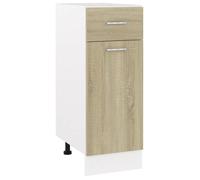 vidaXL Armoire à tiroirs inférieure ""Lyon"" Chêne Sonoma 30 x 46 x 81,5 cm Bois d'ingénierie 801207