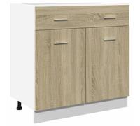 vidaXL Armoire à tiroirs Lyon Chêne Sonoma 80 x 46 x 81,5 cm Bois d'ingénierie 849615