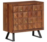 Vidaxl Armoire À Tiroirs Marron Miel 70x35x70 Cm Bois Massif D'acacia Marron