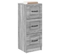 vidaXL Armoire à tiroirs Sonoma gris 33 x 34,5 x 87 cm