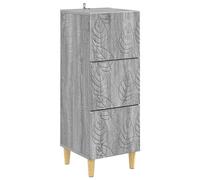 vidaXL Armoire à tiroirs Sonoma gris 33 x 34,5 x 90 cm