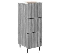 vidaXL Armoire à tiroirs Sonoma Gris 33 x 34,5 x 92 cm, Salle de séjour, Unité de Rangement Moderne, Meuble à tiroirs rectangulaire, Organisateur Multi-Usage, Coffre élégant, Mobilier Fonctionnel