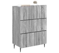 vidaXL Armoire à tiroirs Sonoma Gris 66 x 34,5 x 92 cm, Cabinet Moderne pour Salon, Solution de Rangement rectangulaire, tiroirs spacieux, Design Minimalist, organisateurs malins