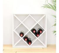 vidaXL Armoire à vin Blanc 62x25x62 cm Bois de pin massif