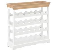 vidaXL Armoire à vin Blanc 70 x 22,5 x 70,5 cm MDF
