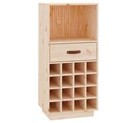 vidaXL Armoire à Vin Porte-Bouteilles Étagère à Vin Range-Bouteilles Meuble de Rangement Maison Intérieur 45x34x100 cm Bois de Pin Massif